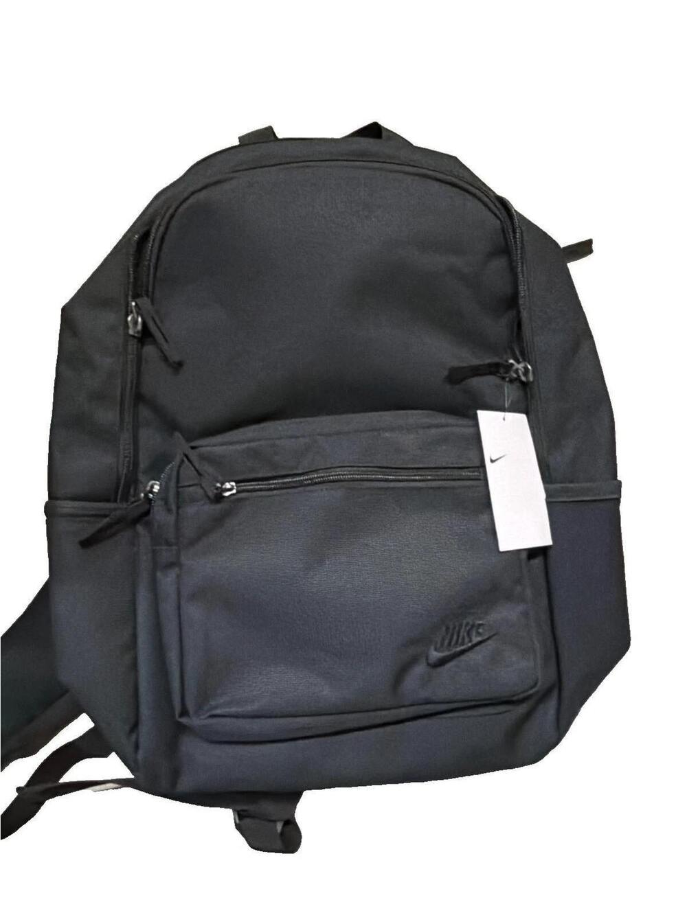Nike Heritage Backpack Black DB3300-010 1404 Cu In School Travel Bag New